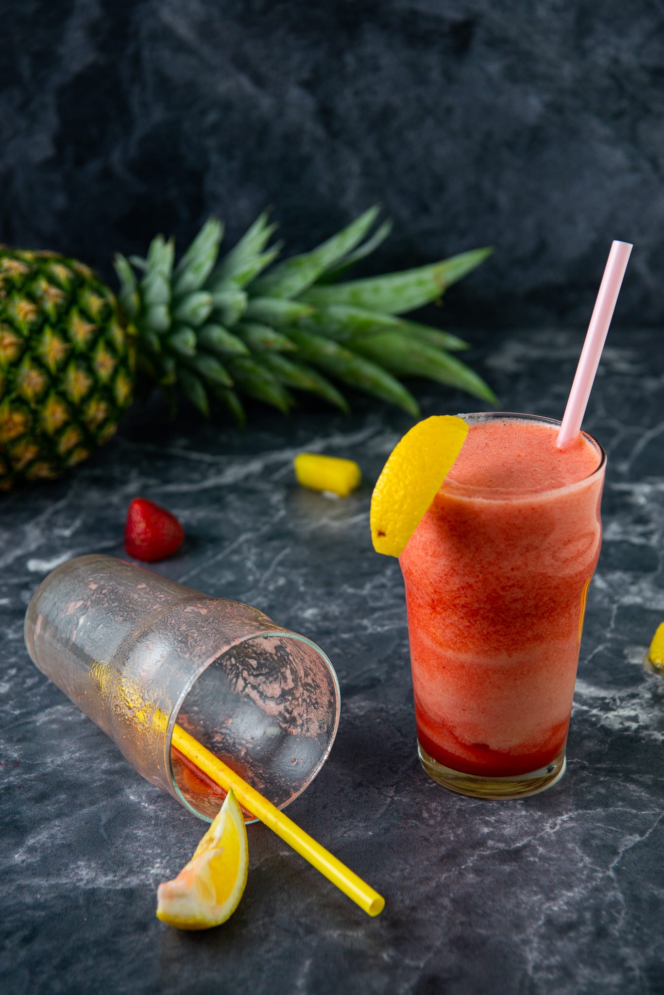 Frozen Strawberry Pineapple Lemonade Comfort Food Ideas Drinks