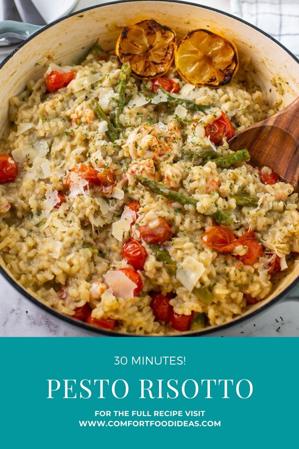 Easy Pesto Risotto Comfort Food Ideas Easy 30 Minute Meal