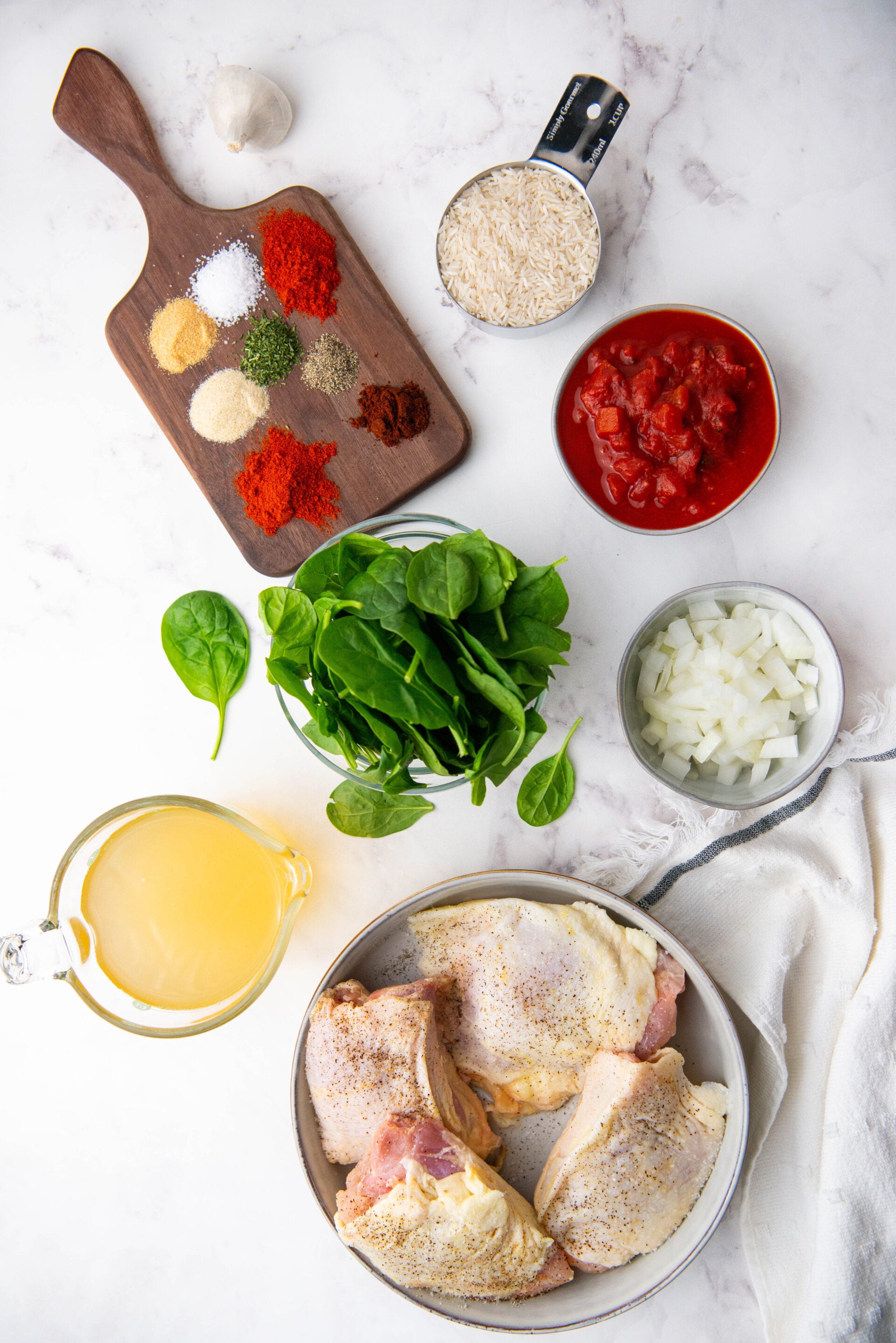 Chicken Paprika and Spanish Rice Comfort Food Ideas One Pot Meal