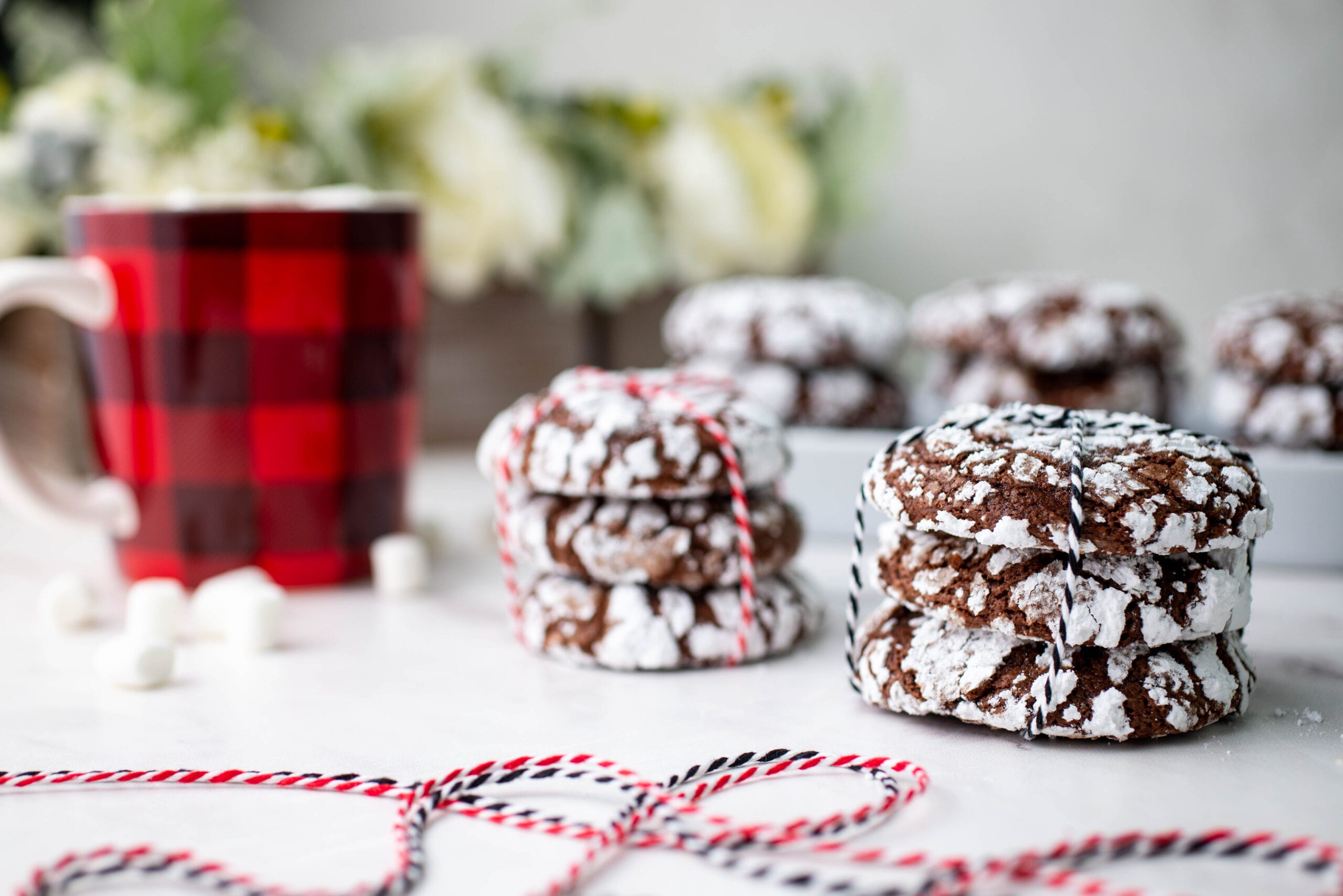 Hot Cocoa Crinkle Cookies - Comfort Food Ideas