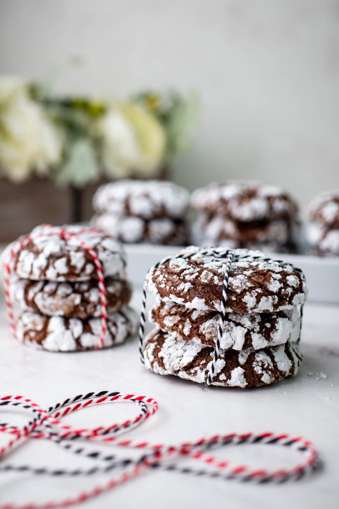 Hot Cocoa Crinkle Cookies Comfort Food Ideas Cookies